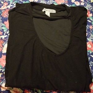 Black Keyhole Eye Candy Short Sleeve Shirt